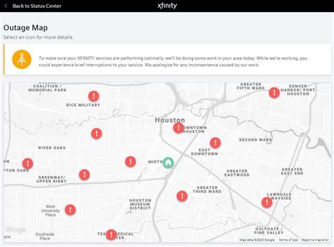 Xfinity outages map houston - The chart below shows the number of Comcast Xfinity reports we have received in the last 24 hours from users in Elizabethtown and surrounding areas. An outage is declared when the number of reports exceeds the baseline, represented by the red line. At the moment, we haven't detected any problems at Comcast Xfinity.